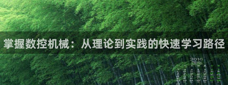 天辰娱乐tff：掌握数控机械：从理论到实践的快速学习路径